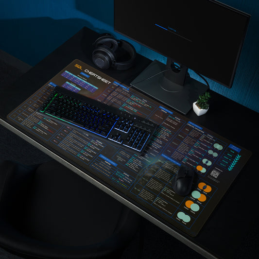 DataCeps Original SQL Gaming Style Desk Mat #SpaceEdition